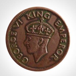 One Rupee Copper Coin Of George 6th. King Emperor 1939