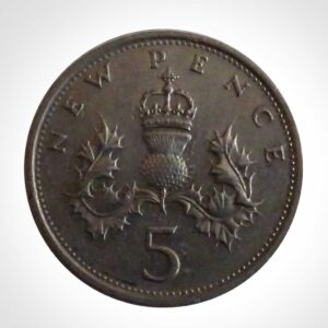 United Kindom Five Pence Coin