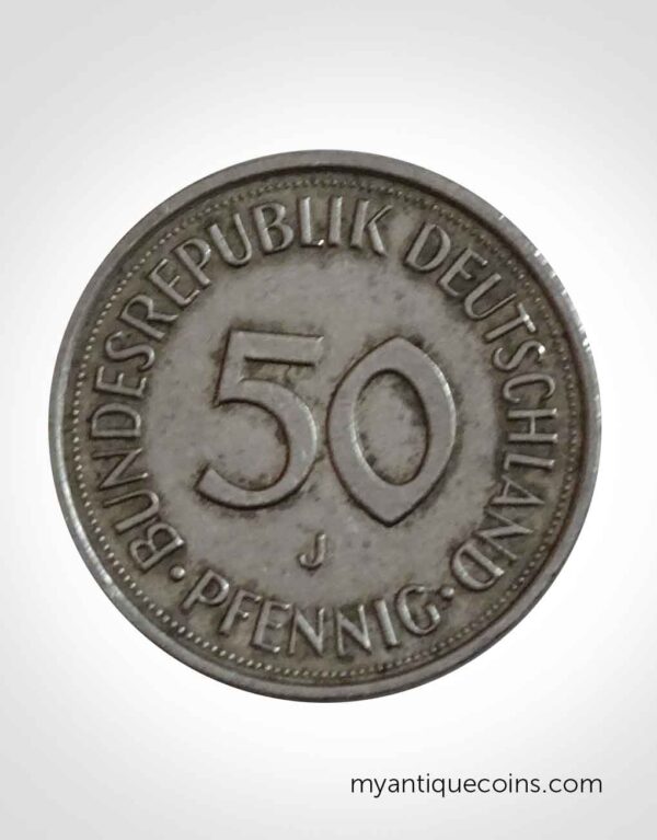 50 Pfennig Germany Coin - 1992
