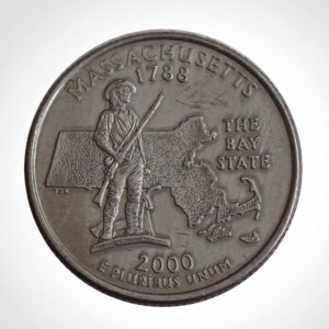 Quarter Dollar U.S.A. Massachusetts 2000
