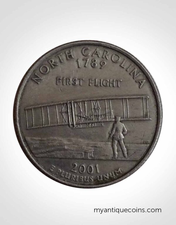 Quarter Dollar U.S.A North Carolina 2001