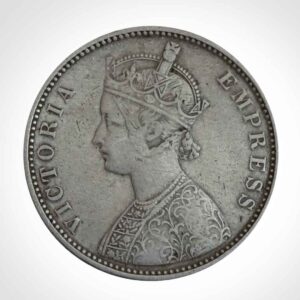 Rare And Old Victoria One Rupee Silver Coin 1879