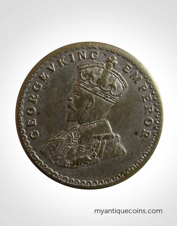 One Rs Silver Coin of George 5th king Emperor 1839