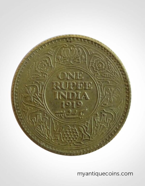 One Rupees Coin of George king Emperor 1919