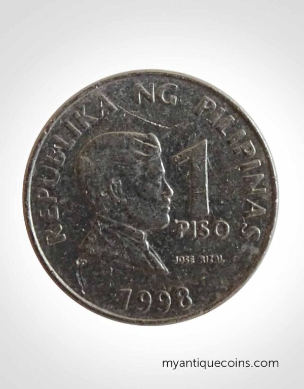 Pilippines one piso of 1998