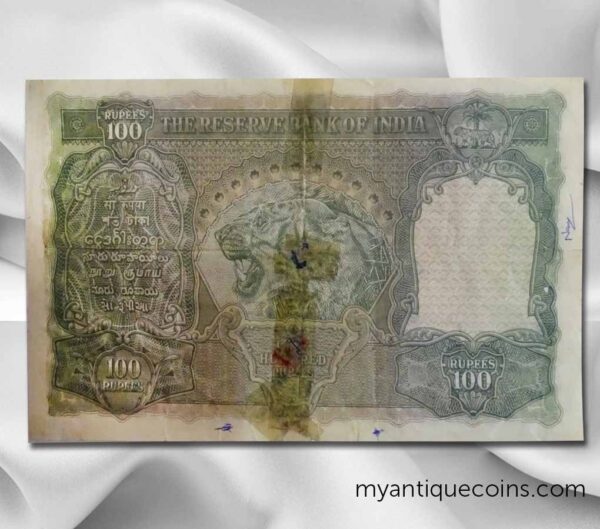 British India Hundred Rupees Note